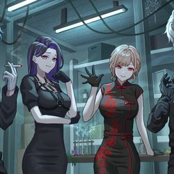 This is a pixiv picture whose title is ENIGMA.