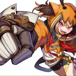 This is a pixiv picture whose title is 【お仕事】ホロライブEN -Justice- MVイラスト.