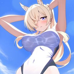 This is a pixiv picture whose title is 水着カンナ.