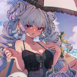 This is a pixiv picture whose title is 😈🏖️.