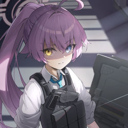 This is a pixiv picture whose title is ホシノ（臨戦）.