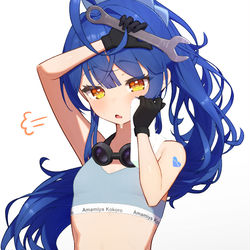 This is a pixiv picture whose title is メカニックあみゃ.