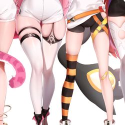 This is a pixiv picture whose title is Thighs Are Justice!.