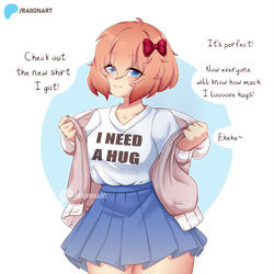 This is a pixiv picture whose title is サヨリを抱き締める / Hug Sayori!.