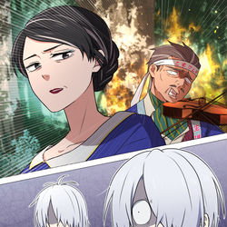 This is a pixiv picture whose title is 幸運EX＋＋＋バディによる哭倉村RTA-快走録-⑬.
