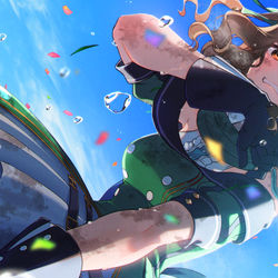 This is a pixiv picture whose title is キングヘイロー.
