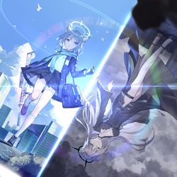 This is a pixiv picture whose title is 白子.