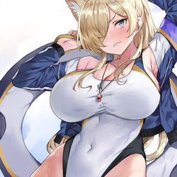 This is a pixiv picture whose title is 水着カンナさん….