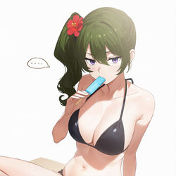 This is a pixiv picture whose title is 「アイス? あげないよ！」.