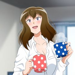 This is a pixiv picture whose title is 彼シャツ.