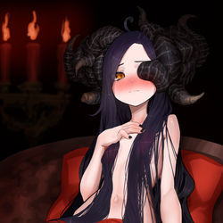 This is a pixiv picture whose title is ロングヘアーモーグちゃん.