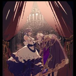 This is a pixiv picture whose title is 【skeb、夢絵】オリ主さんとモンテクリスト.