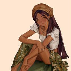 This is a pixiv picture whose title is Bandana.