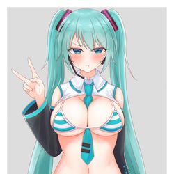 This is a pixiv picture whose title is 初音ミクさん💙.