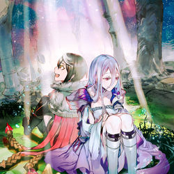 This is a pixiv picture whose title is 蜘蛛ですが、なにか？16巻表紙絵.