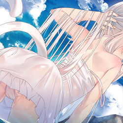 This is a pixiv picture whose title is 白猫ちゃん.