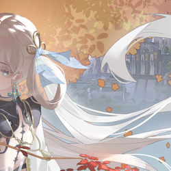 This is a pixiv picture whose title is 今汐.