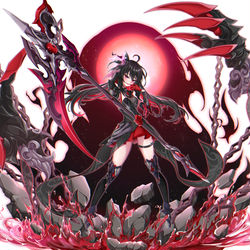 This is a pixiv picture whose title is 冻结冥渊的黑焰.