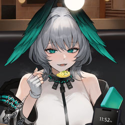 This is a pixiv picture whose title is 夜食.