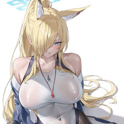 This is a pixiv picture whose title is 尾刃カンナ(水着ver.).