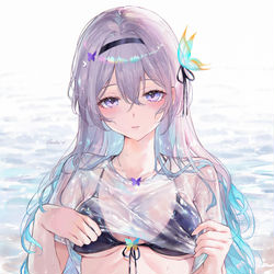 This is a pixiv picture whose title is ホタルの水着.