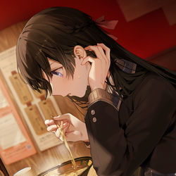 This is a pixiv picture whose title is 隣の席の女子高生.