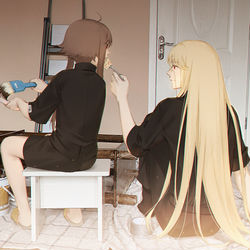 This is a pixiv picture whose title is Happy birthday to myself.