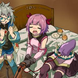 This is a pixiv picture whose title is 明日やるのじゃダメ？.