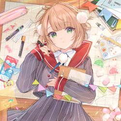 This is a pixiv picture whose title is 放課後.