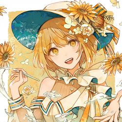 This is a pixiv picture whose title is 🌻.