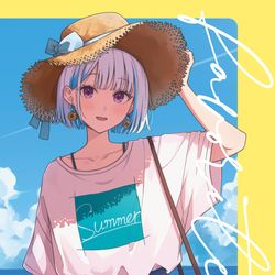 This is a pixiv picture whose title is 【にじそうさく09】新刊&グッズ内容・通販情報.