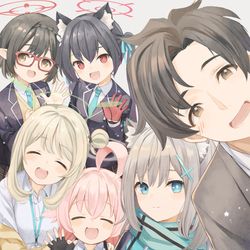 This is a pixiv picture whose title is アニメブルアカ.
