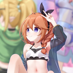 This is a pixiv picture whose title is ユニちゃんズ生ライヴ特等席.