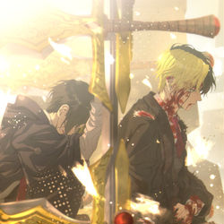 This is a pixiv picture whose title is 「この世でたった2人の兄弟だろう…」.