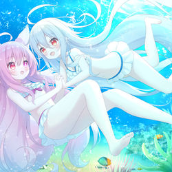 This is a pixiv picture whose title is 【委托】水下的宝物.