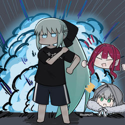 This is a pixiv picture whose title is 新CMのモルガンさん最高でトリ子ちゃんもニッコリだぜ.