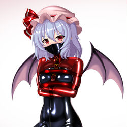 This is a pixiv picture whose title is ぴっちり拘束衣のレミリアお嬢様.