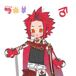 This is a pixiv picture whose title is リプ来た3つの絵文字でキャラデザしてみたまとめ.