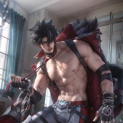 This is a pixiv picture whose title is 🐺Wriothesley.