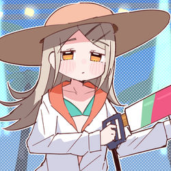 This is a pixiv picture whose title is 篠澤広vs水鉄砲.