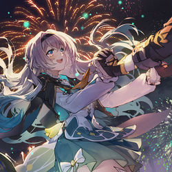 This is a pixiv picture whose title is 烟火.