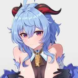 This is a pixiv picture whose title is 甘雨.