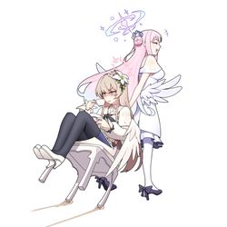 This is a pixiv picture whose title is Mika & nagisa.