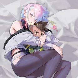 This is a pixiv picture whose title is ❤️🫂.