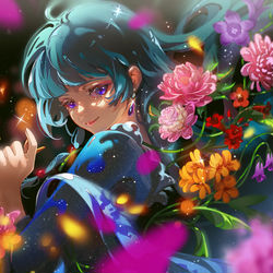 This is a pixiv picture whose title is Be a flower.