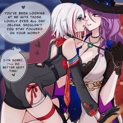 This is a pixiv picture whose title is Night at the hotel.
