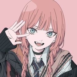 This is a pixiv picture whose title is 八重歯ちゃん.