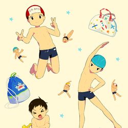 This is a pixiv picture whose title is 水泳の授業.