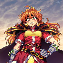 This is a pixiv picture whose title is Lina Inverse.