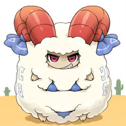 This is a pixiv picture whose title is ビキニ羊.